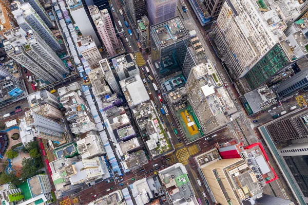 Mong Kok Hong Kong Marzo 2019 Vista Superior Del Edificio — Foto de Stock