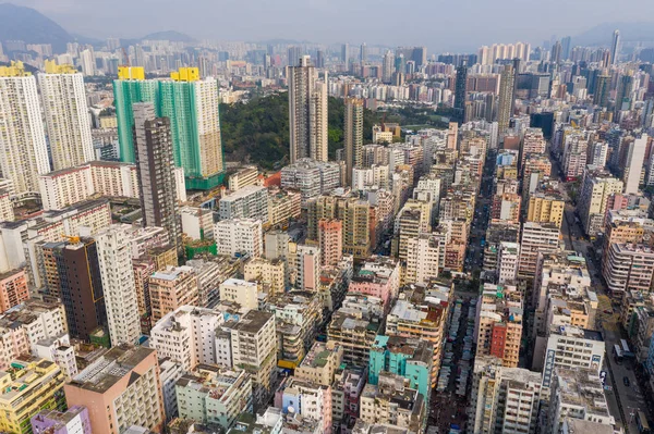 Sham Shui Hongkong Mars 2019 Hong Kong City Uppifrån — Stockfoto