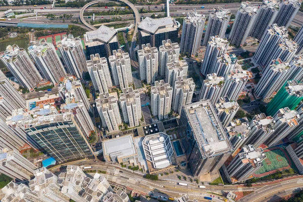 Tai Koo Hong Kong Mars 2019 Hong Kong City Uppifrån — Stockfoto