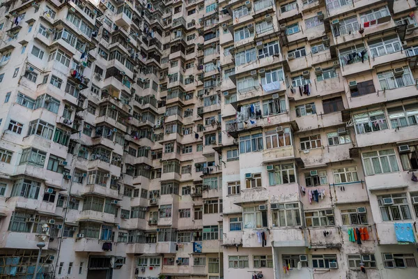 Edifício Residencial Antigo Hong Kong — Fotografia de Stock