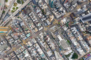 Kowloon city, Hong Kong - 03 Nisan 2019: Hong Kong şehri