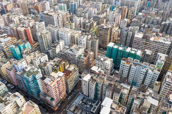 Sham Shui Hong Kong Marzo 2019 Vista Aérea Ciudad Hong —  Fotos de Stock