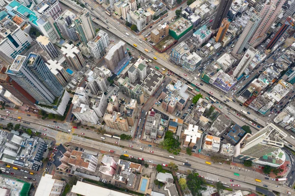 クワワンへ 2019 香港の街のトップビュー — ストック写真