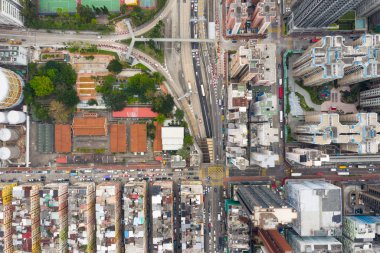 To kwa wan, Hong Kong - 03 Nisan 2019: Hong Kong şehrinin en iyi görünümü