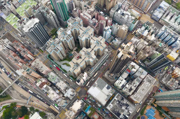 Kwa Wan Hong Kong Aprile 2019 Vista Dall Alto Della — Foto Stock