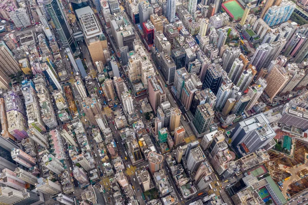 Mong Kok Hongkong Mars 2019 Top Utsikt Över Hong Kong — Stockfoto