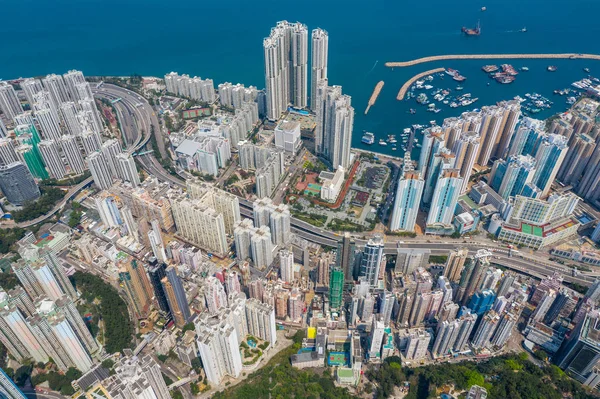 Shau Kei Wan Hong Kong Marzo 2019 Vista Dall Alto — Foto Stock