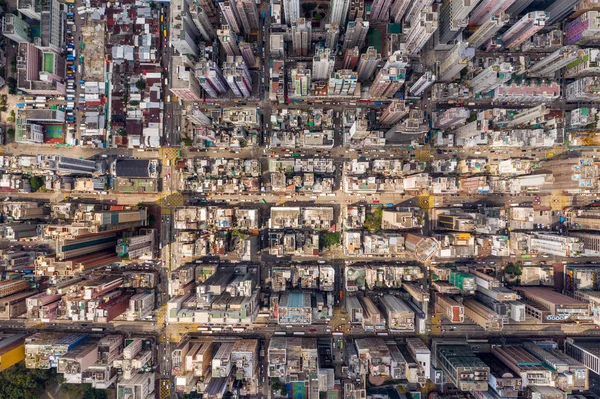 Mong Kok Hongkong Maart 2019 Drone Fly Hong Kong City — Stockfoto