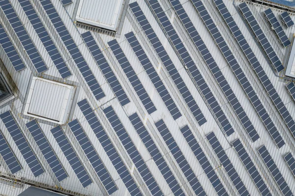 Vista Dall Alto Dei Pannelli Solari — Foto Stock