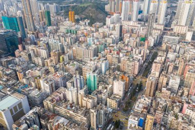 Sham Shui Po, Hong Kong 18 Mart 2019: Hong Kong şehir