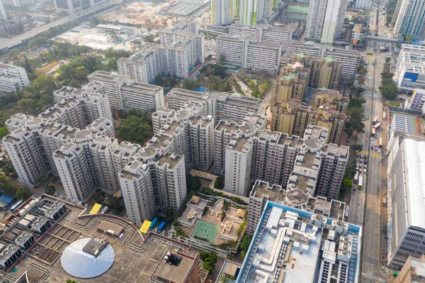 Sham Shui Po, Hongkong 18 mars 2019: Top utsikt över Hong Kong — Stockfoto