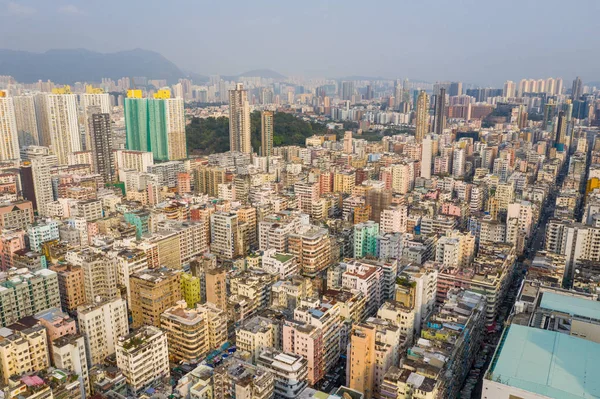 Sham Shui Hong Kong Março 2019 Vista Superior Cidade Hong — Fotografia de Stock