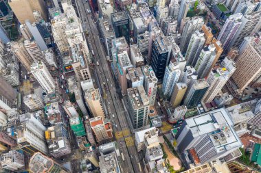 Mong Kok, Hong Kong, 21 Mart 2019: Hong Kong şehri