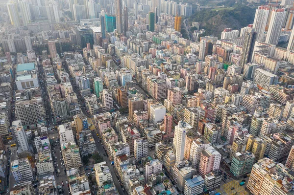 Sham Shui Hong Kong Maart 2019 Bovenaanzicht Van Stad Hong — Stockfoto
