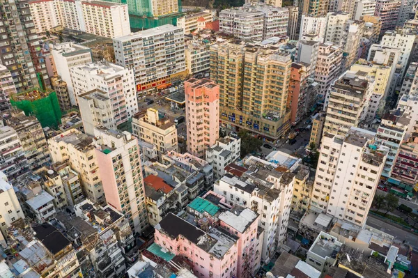 Sham Shui Hong Kong Marca 2019 Widok Góry Miasto Hongkong — Zdjęcie stockowe