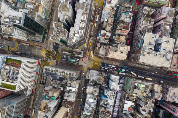 Mong Kok, Hong Kong 21 de marzo de 2019: Vista aérea Ciudad de Hong Kong — Foto de Stock