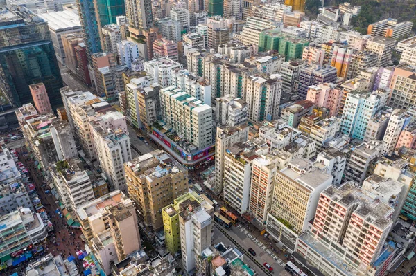 Sham Shui Po, Hong Kong 18 marca 2019: Miasto Hongkong — Zdjęcie stockowe