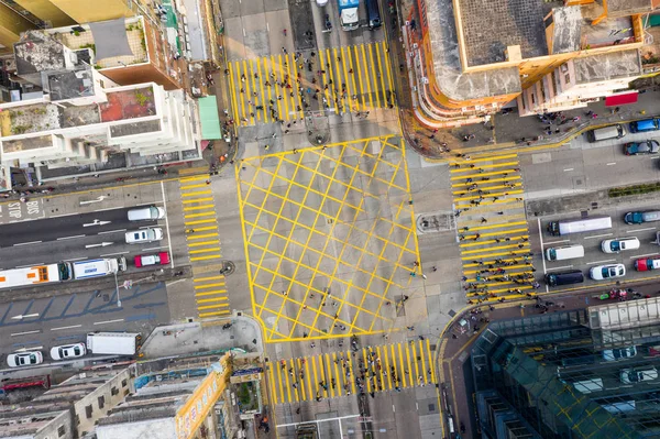 Sham Shui Po, Hongkong 19 maart 2019: bovenaanzicht van Hong Kong CIT — Stockfoto