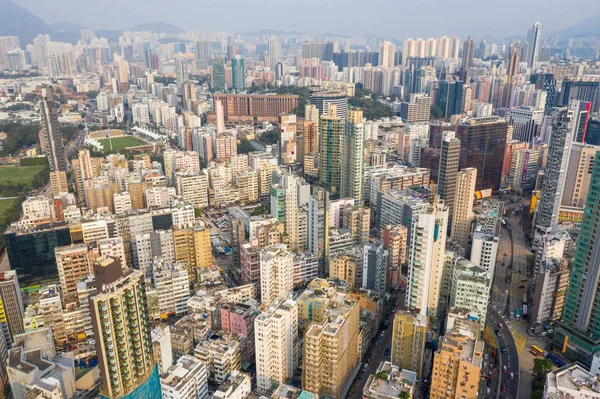 Sham Shui Po, Hongkong 19 maart 2019: Hong Kong in Kowloon kant — Stockfoto