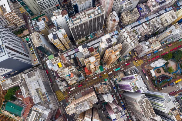 Монг Кок, Гонконг 21 березня 2019: зверху вниз вид Гонконг CI — стокове фото