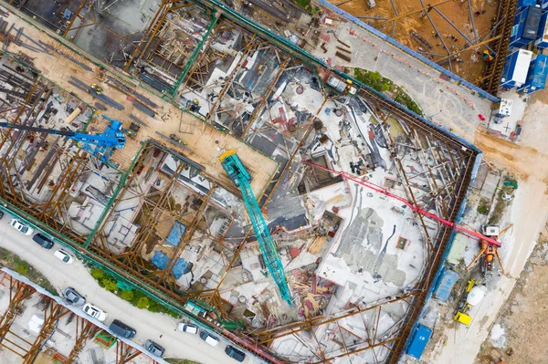 Kai Tak, Hong Kong 03 April 2019: Construction site — Stock Photo, Image