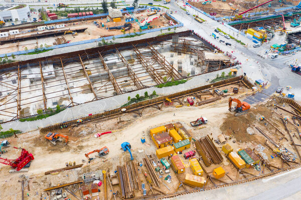 Kai Tak, Hong Kong 03 April 2019: Construction site