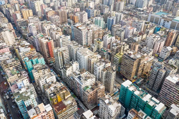 Sham Shui Hong Kong Marca 2019 Widok Góry Hongkong — Zdjęcie stockowe