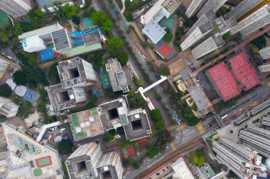 Tuen Mun, Hong Kong 30 Mart 2019: Hong Kong şehri