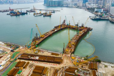 Kai Tak, Hong Kong 3 Nisan 2019: Deniz kirliliği