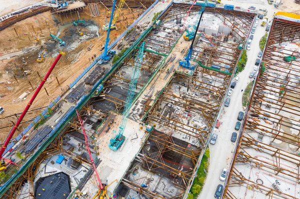 Kai Tak, Hong Kong 03 de abril de 2019: Construcción — Foto de Stock