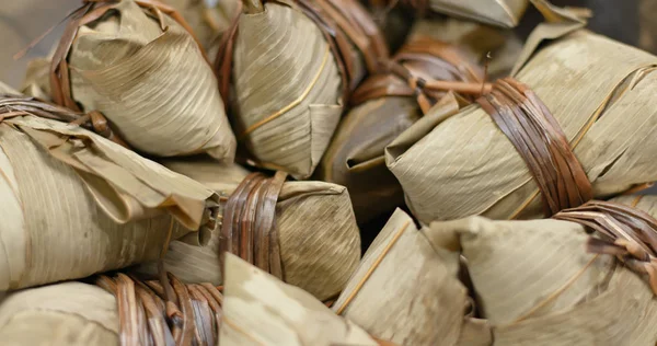 Hemlagad Rice Dumplings Närbild — Stockfoto