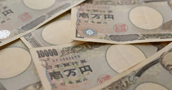 Banconote Yen Giapponesi Vicino — Foto Stock
