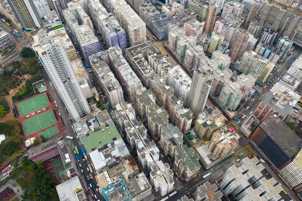 Kwa Wan Hongkong Duben 2019 Pohled Hongkongské Město — Stock fotografie