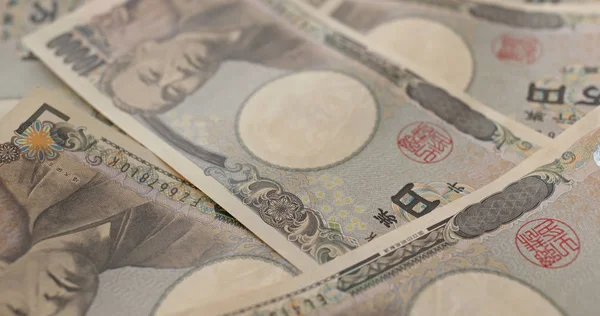 Japanische Yen Banknoten Schließen — Stockfoto