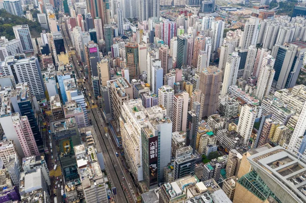 Mong Kok, Hong Kong 21 maart 2019: Top Down View van Hong Kong CI — Stockfoto