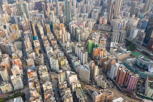 Sham Shui Po, Hongkong 19 maart 2019: bovenaanzicht van Hong Kong CIT — Stockfoto