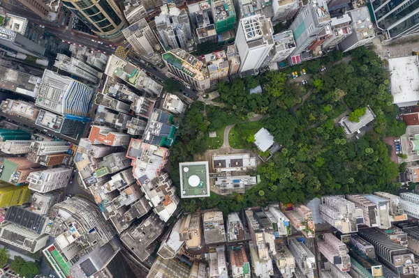 Tsim Sha Tsui Hongkong Kwietnia 2019 Widok Lotu Ptaka Miasto — Zdjęcie stockowe
