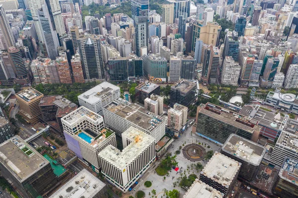 Tsim Sha Tsui East 2019年4月21日 香港の街のトップビュー — ストック写真