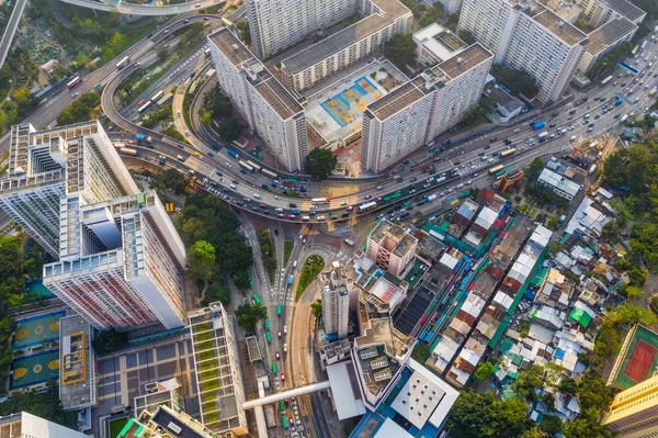 Choi Hung, Hong Kong - 25 Nisan 2019: Hong Kong şehrinin en iyi görünümü 