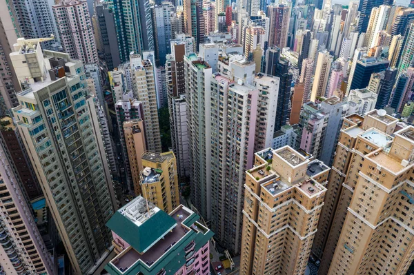 Central Hong Kong Kwietnia 2019 Widok Góry Miasto Hongkong — Zdjęcie stockowe