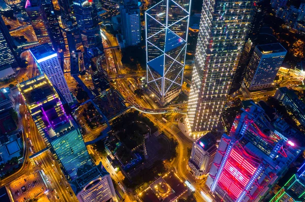 Central Hong Kong April 2019 Top Utsikt Över Staden Hong — Stockfoto