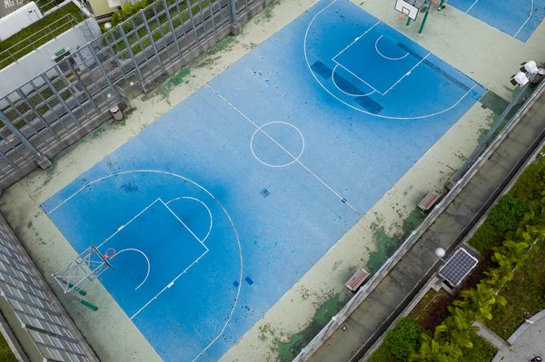 Top Utsikt Över Rekreation Basketball Playground — Stockfoto