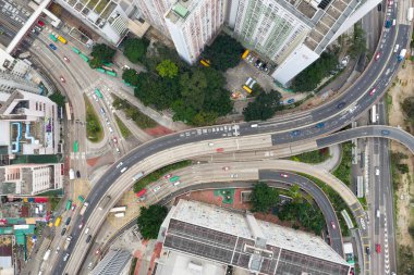 Choi Hung, Hong Kong - 25 Mart 2019: Hong Kong şehrinin en iyi görünümü