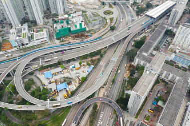 Choi Hung, Hong Kong - 25 Mart 2019: Hong Kong şehrinin en iyi görünümü