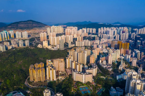 Choi Hung Hong Kong Abril 2019 Vista Superior Ciudad Hong —  Fotos de Stock