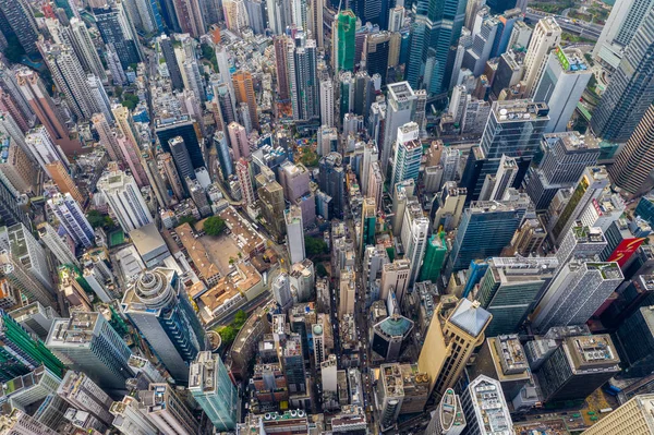 Central Hong Kong Kwietnia 2019 Widok Góry Miasto Hong Kong — Zdjęcie stockowe