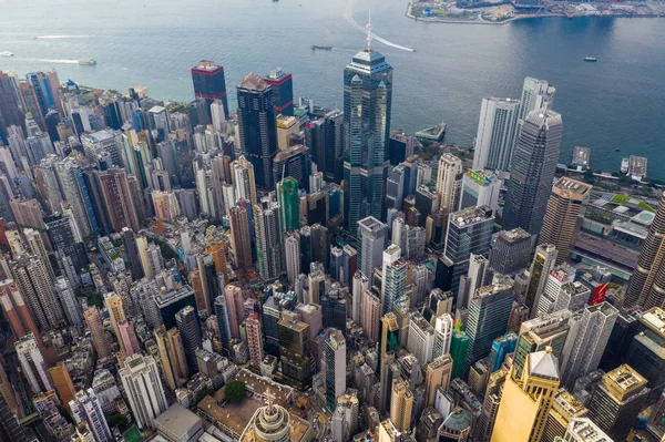 Central Hong Kong Kwiecień 2019 Widok Góry Miasto Hongkong — Zdjęcie stockowe