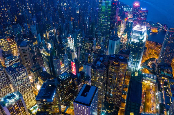 Central Hong Kong April 2019 Blick Von Oben Auf Die — Stockfoto