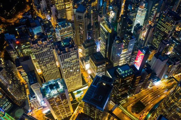 Central Hong Kong Abril 2019 Vista Arriba Hacia Abajo Ciudad —  Fotos de Stock