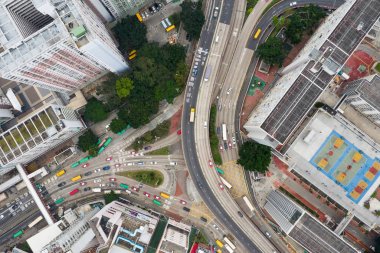 Choi Hung, Hong Kong - 25 Mart 2019: Hong Kong şehrinin en iyi görünümü